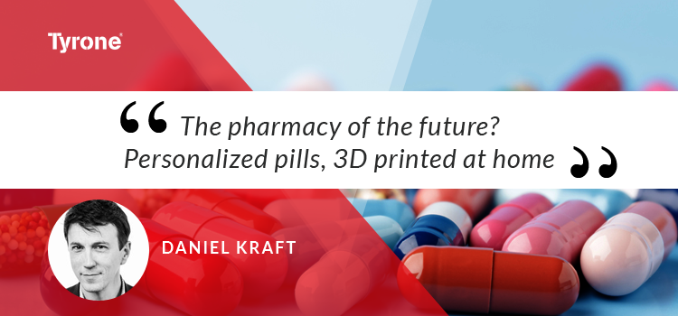 We need to change how we prescribe drugs, says physician Daniel Kraft: too often, medications are dosed incorrectly, cause toxic side effects or just don't work. In a talk and concept demo, Kraft shares his vision for a future of personalized medication, unveiling a prototype 3D printer that could design pills that adapt to our individual needs
