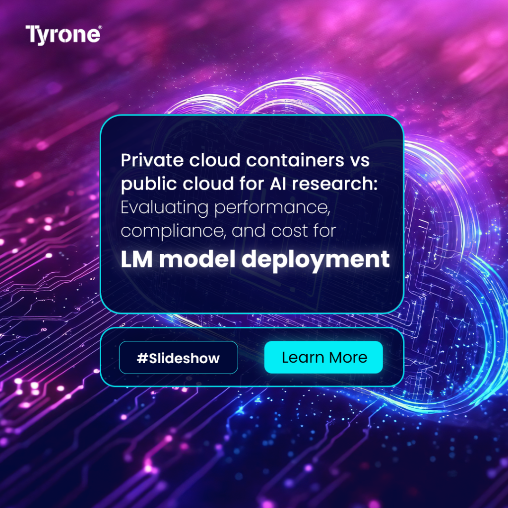 Private cloud containers vs public cloud for AI research: Evaluating ...