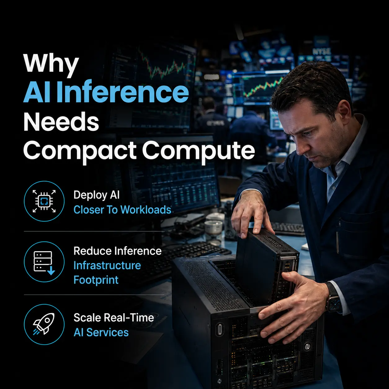 AI inference infrastructure and compact compute layer for generative AI deployment